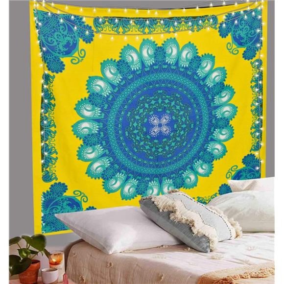 ANJANIYA Floral Mandala Tapestry – Aesthetic Wall hanging